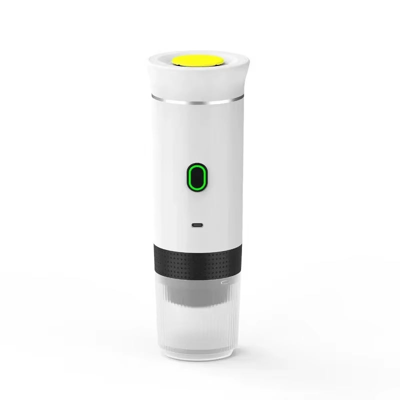 Portable Wireless Electric Espresso Coffee Maker - 3-in-1 Travel, Car, and Home Brewing Solution for Capsule and Ground Coffee