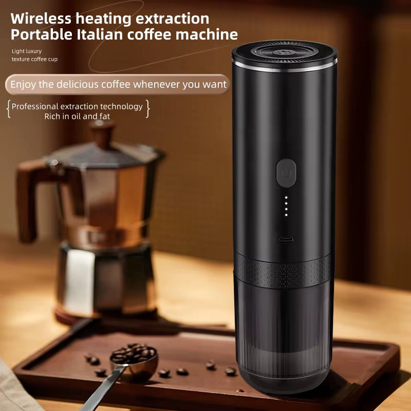 Electric Portable Coffee Machine Capsule Ground Coffee Brewer Suitable for Coffee Powder and Coffee Capsule - Coffee Maker