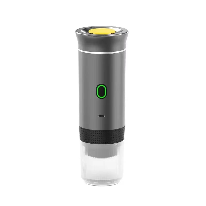 Portable Wireless Electric Espresso Coffee Maker - 3-in-1 Travel, Car, and Home Brewing Solution for Capsule and Ground Coffee