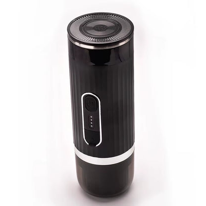 Portable 3-In-1 Wireless Camping Coffee Maker - Self-Heating Espresso Machine with 12V Car Adapter for On-the-Go Brewing