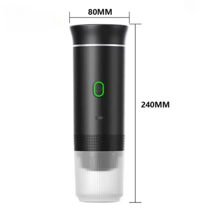Portable Wireless Electric Espresso Coffee Maker - 3-in-1 Travel, Car, and Home Brewing Solution for Capsule and Ground Coffee
