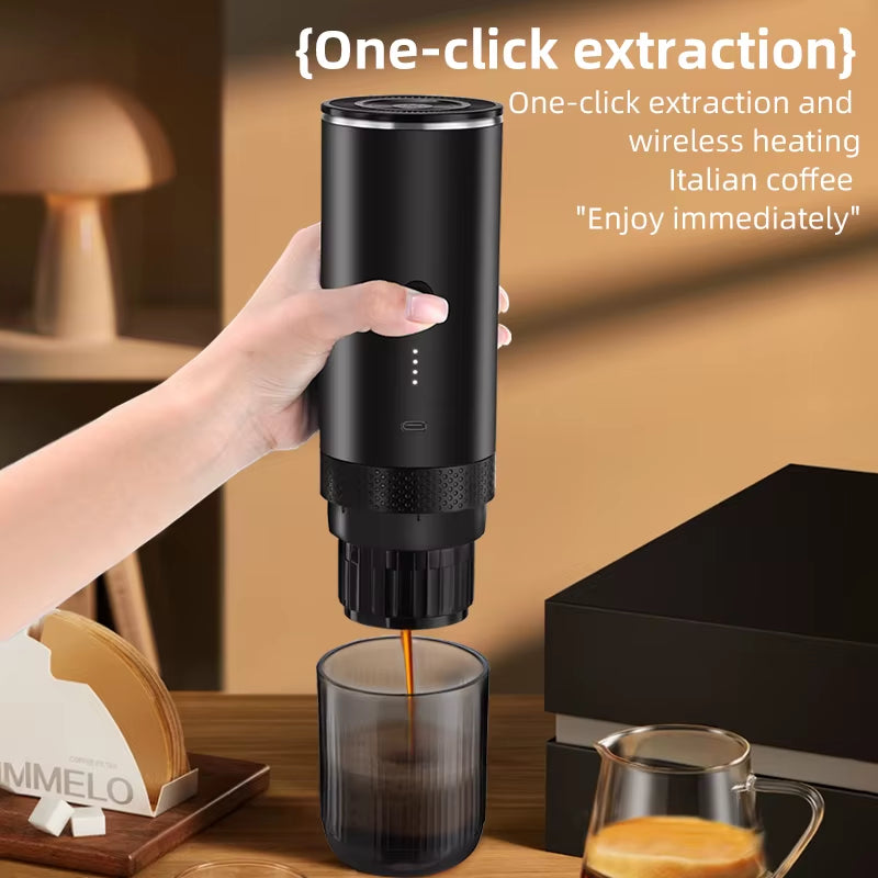 Electric Portable Coffee Machine Capsule Ground Coffee Brewer Suitable for Coffee Powder and Coffee Capsule - Coffee Maker